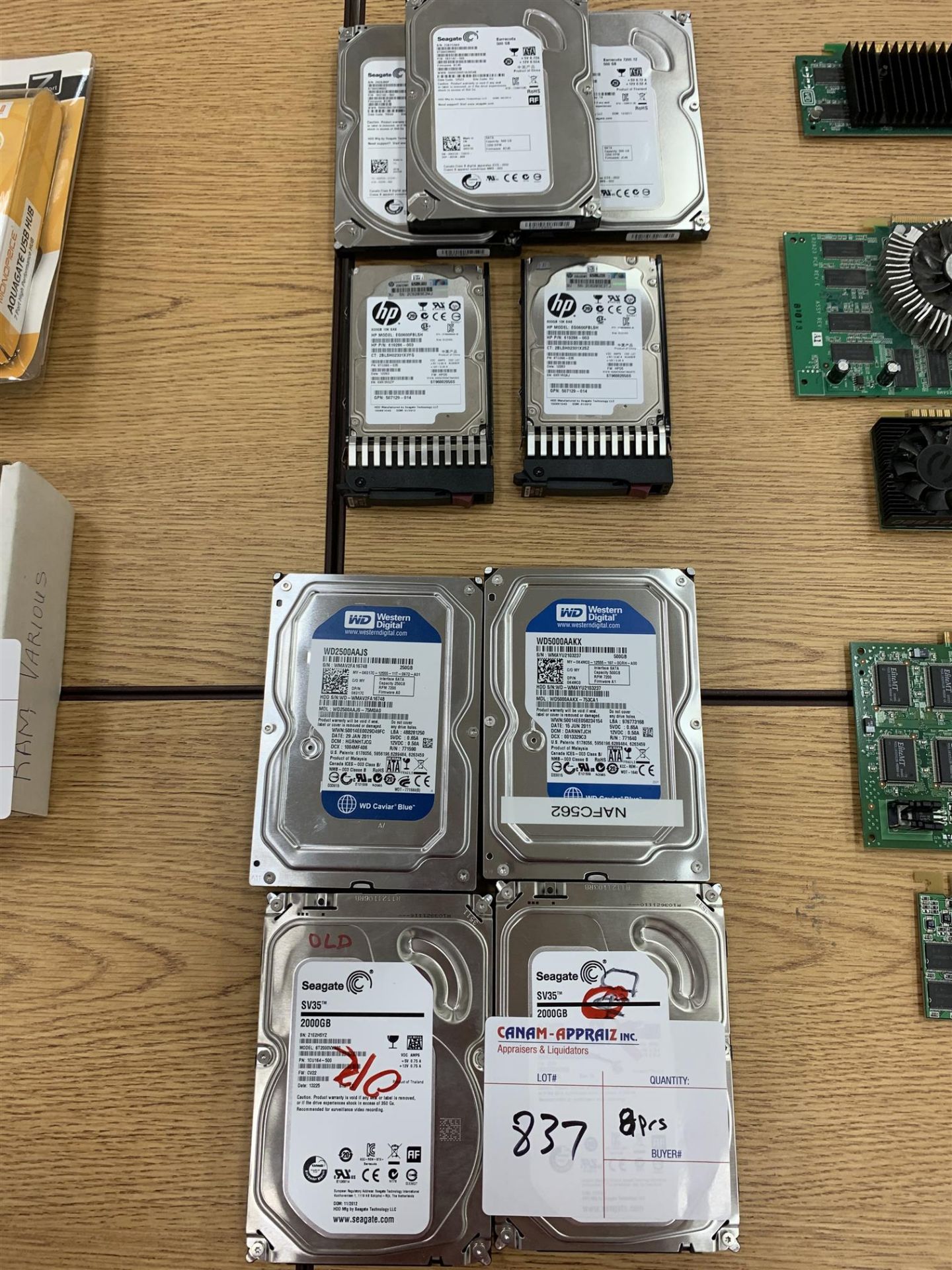 MIXED LOT - HARD DRIVES