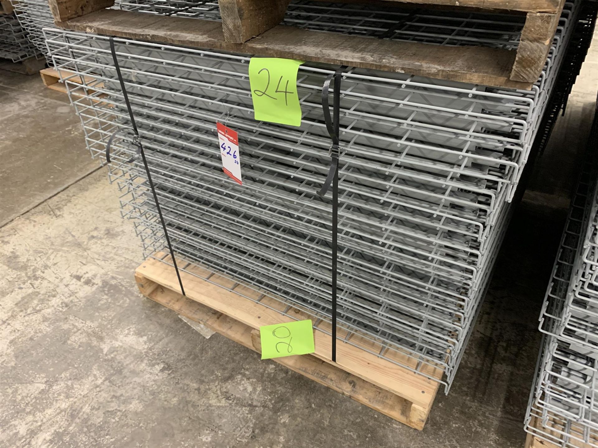 42" X 46" - READY RACK - MESH SHELVING INSERT - GREY - 24PCS