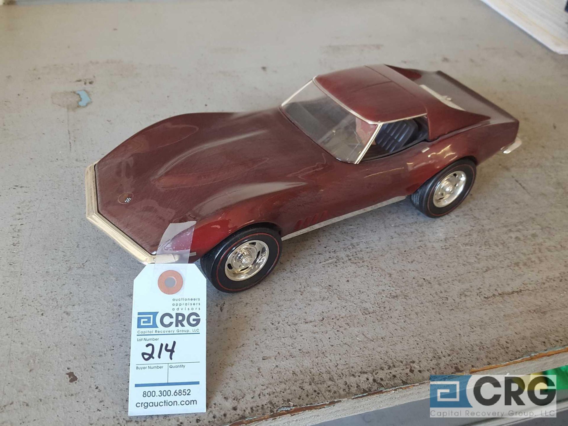 1968 Corvette Hard Top, Jim Beam decanter, full with original seal