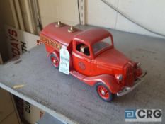 Antique Fire Truck No 4, Jim Beam decanter, full with original seal