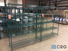 Lot of (2) 5 ft. x 6 ft. x 18 in. METRO adjustable shelving