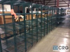 Lot of (10) 4 ft. x 6 ft. x 18 in. METRO adjustable shelving