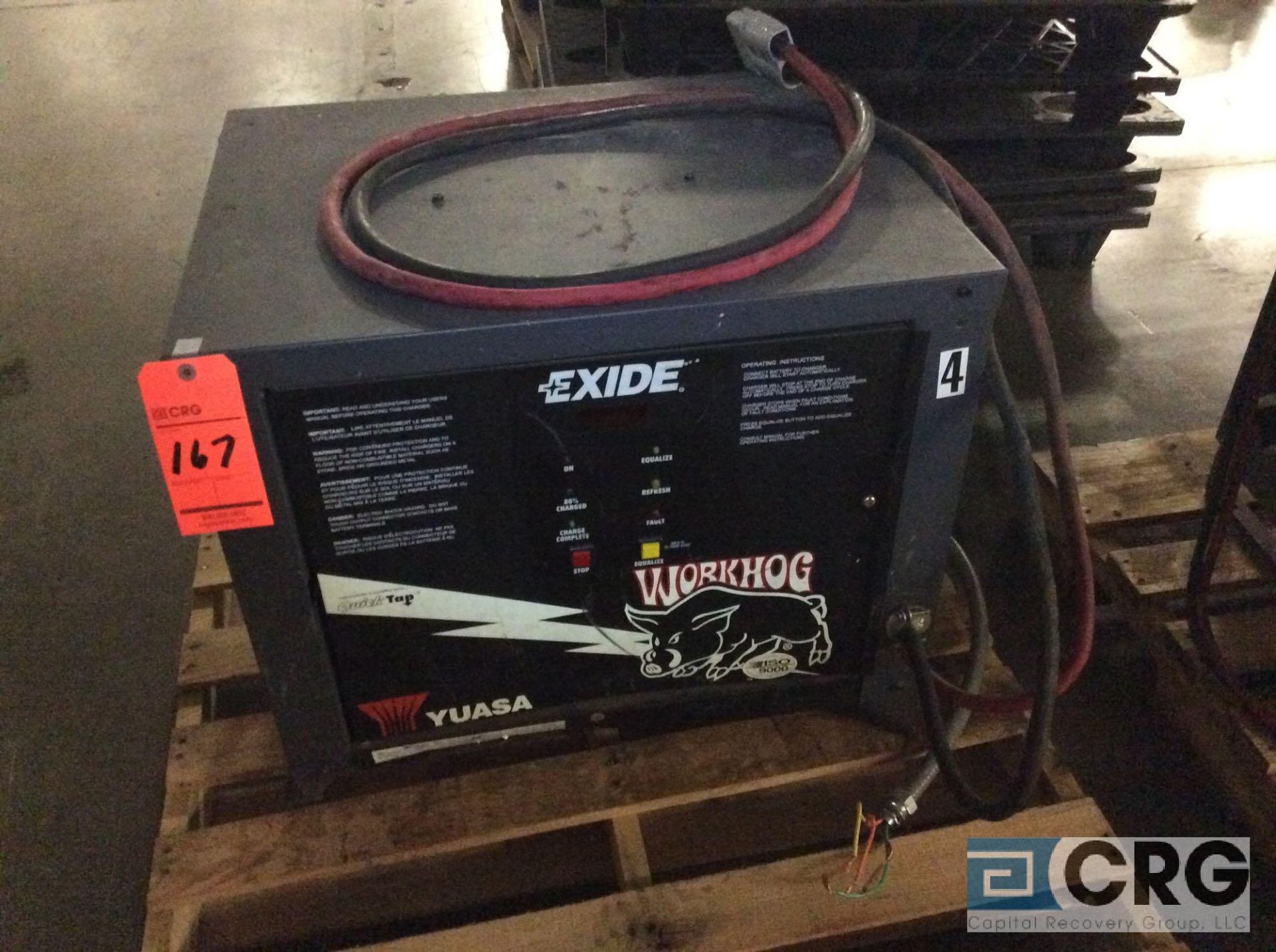 Exide/Yuasa WorkHog W3-18-865 battery charger, 18 cell, 36 volts, 208/240/480 3 phase