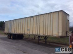 1973 Fruehauf FG8-F2-45 45 ft. T/A dry van storage trailer, 68,000 GVWR NO TITLE