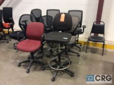 Lot of asst office chairs