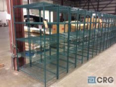 Lot of (7) 4 ft. x 6 ft. x 18 in. METRO adjustable shelving