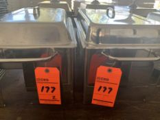 Lot of (2) Chafers 8 qt. standard