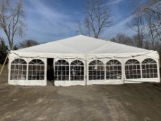 Navitrack 40 x 80 structure tent, "A" condition, set up in yard