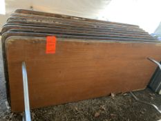 Lot of (10) banquet tables, 6 ft.