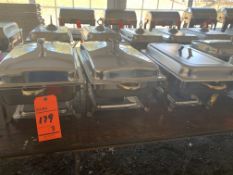 Lot of (3) Chafers 8 qt. standard