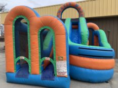 Inflatable amazing maze wet slide