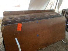 Lot of (9) banquet tables, 6 ft.