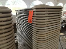 Lot of (50) gray folding chairs