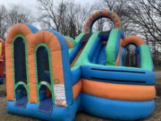 Inflatable amazing maze wet slide