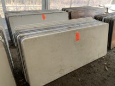 Lot of (10) resin tables, 6 ft.