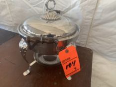 Lot of (3) chafers 5 qt. round w/wood handle