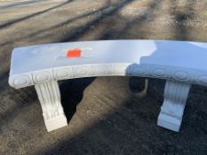 Lot of (2) garden benches, 54 in.