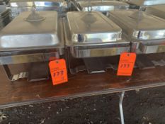 Lot of (4) Chafers 8 qt. standard