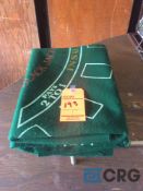 Lot of (2) black jack table top table cloths