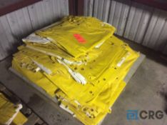 Lot of (27) 8 X 20 yellow and white tent sides