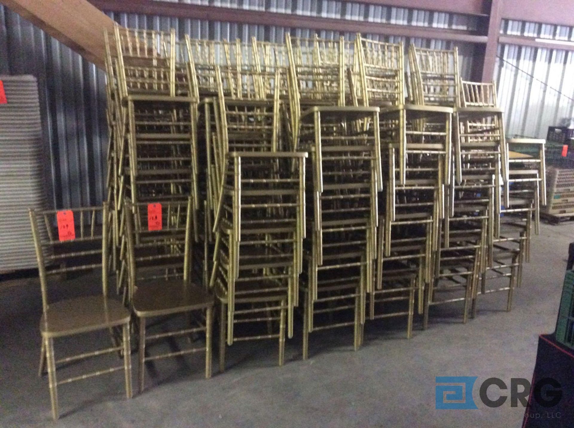 Lot of (50) gold chiavari chairs - Image 2 of 2