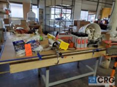 Lot of assorted items to include epoxy gun, half facepiece, tape applicator, (12) cans of 3M spray