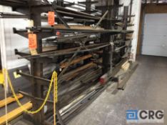 Lot consists of assorted steel, aluminum, and stainless steel bar stock in assorted profiles,