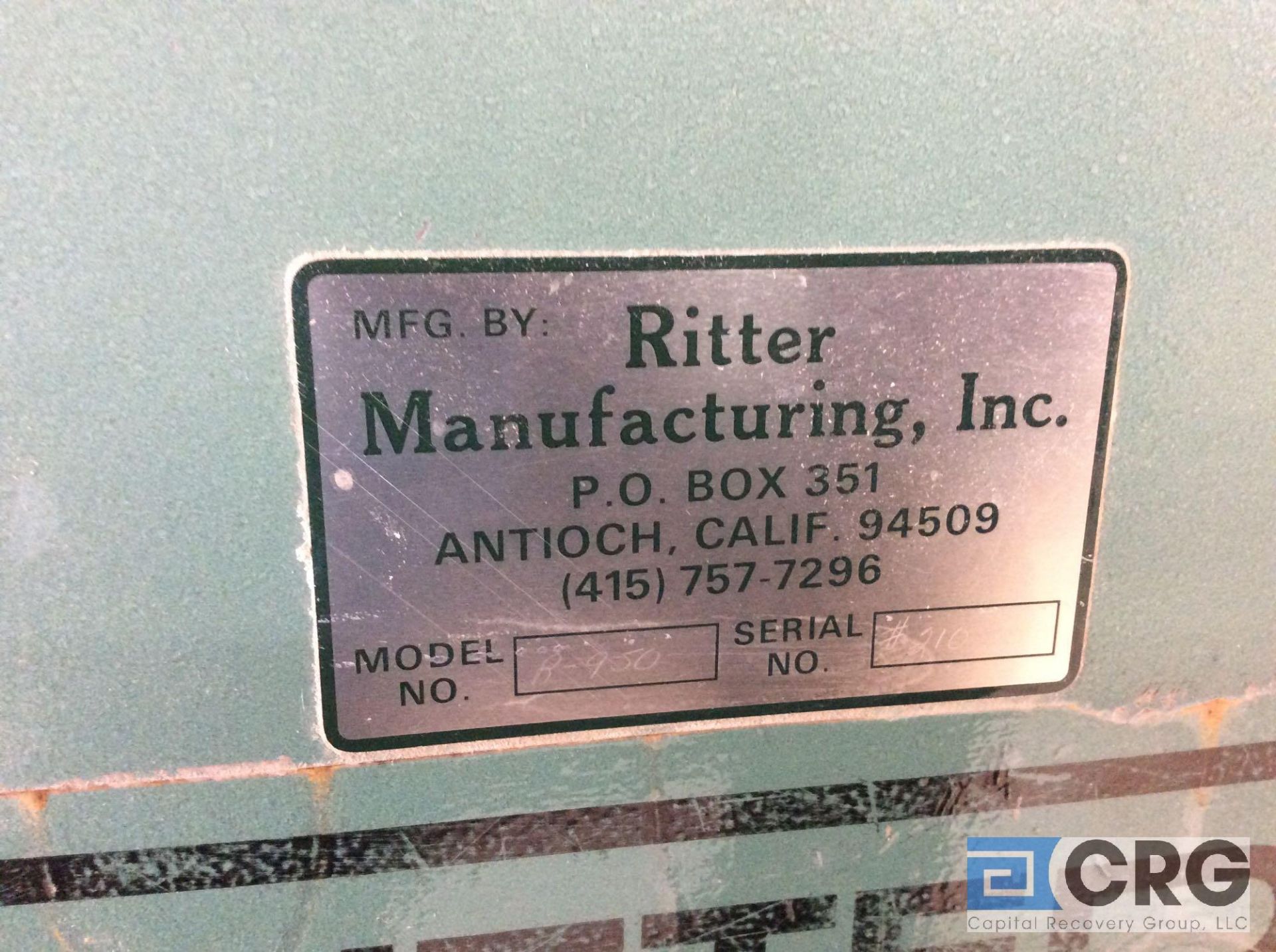 Ritter R950 6 in. X 60 in. horizontal belt sander, 5 HP 3 PH - Image 2 of 5