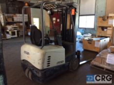 Crown S200 Series electric rechargeable forklift, 2,750# capacity, 190 in. mast with side shift, 2,