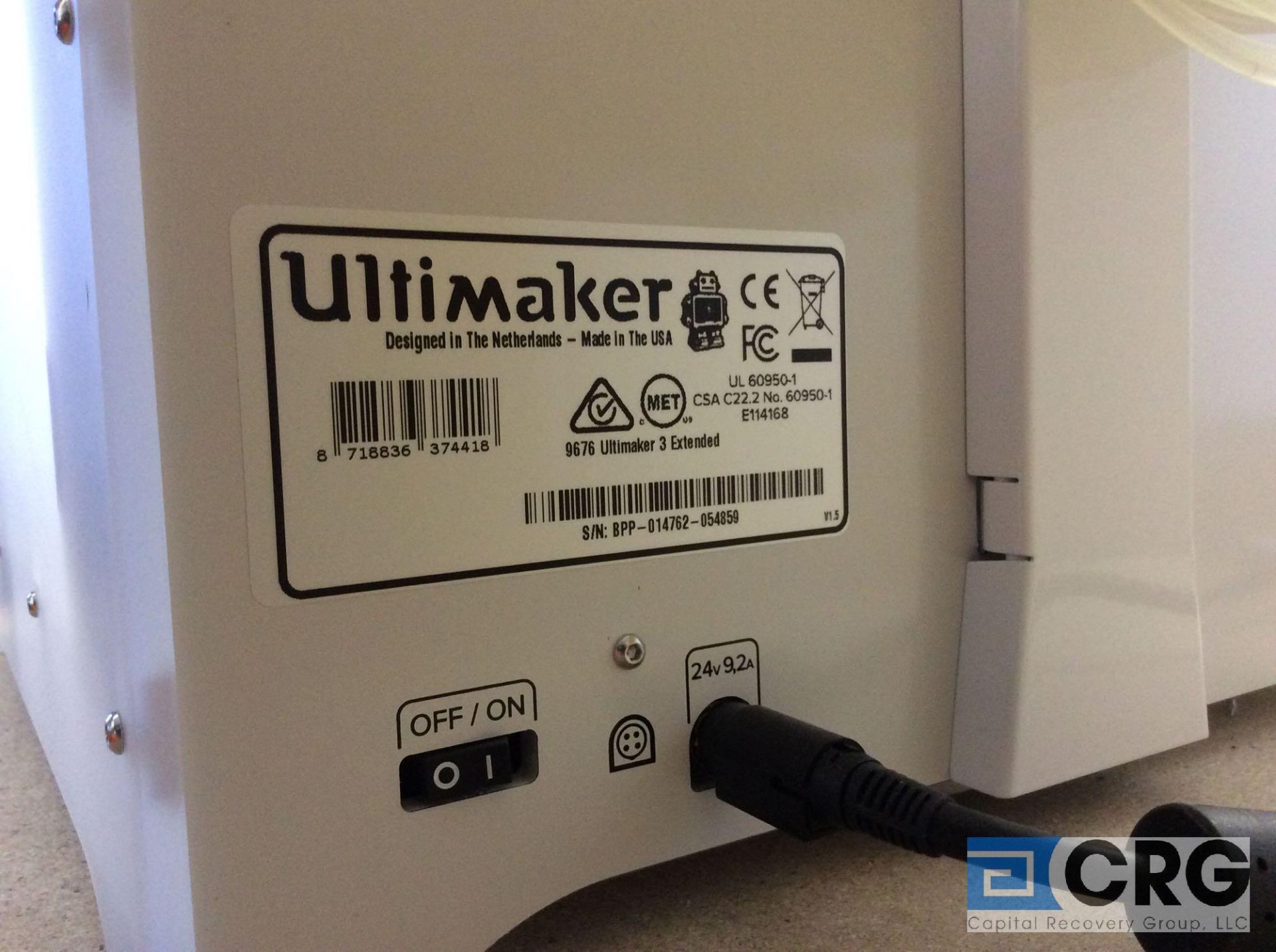 Ultimaker 3D Extended dual extrusion 3D printer-model maker, 215 X 215 X 300 mm build volume, 20 - Image 3 of 5