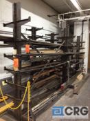 Lot consists of (2) heavy duty steel racks, (contents are not included)