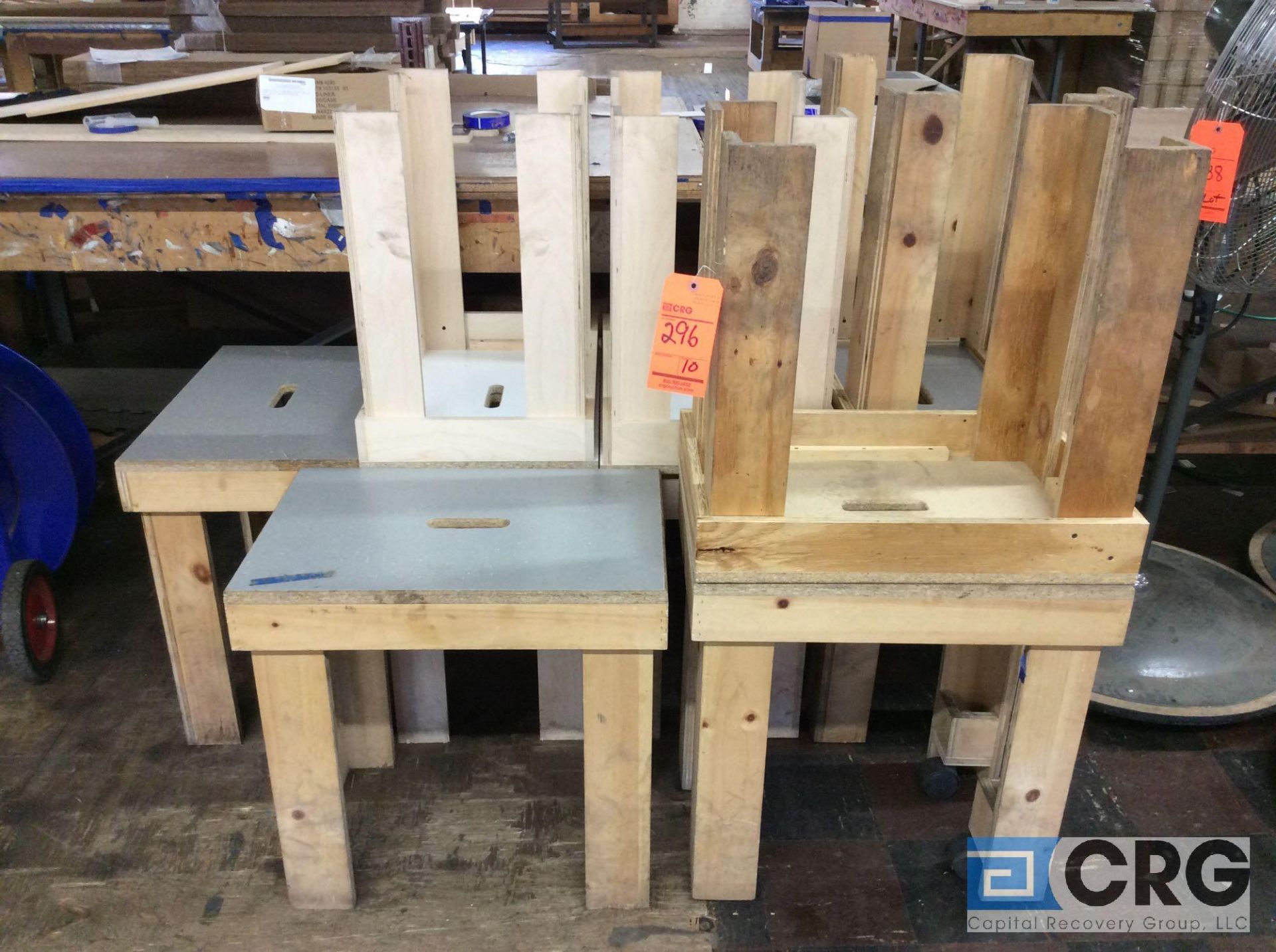 Lot of (10) custom made small work tables