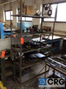 Lot consists of shelving, tooling, and die, (dies fit 5,10,15,20 ton presses)