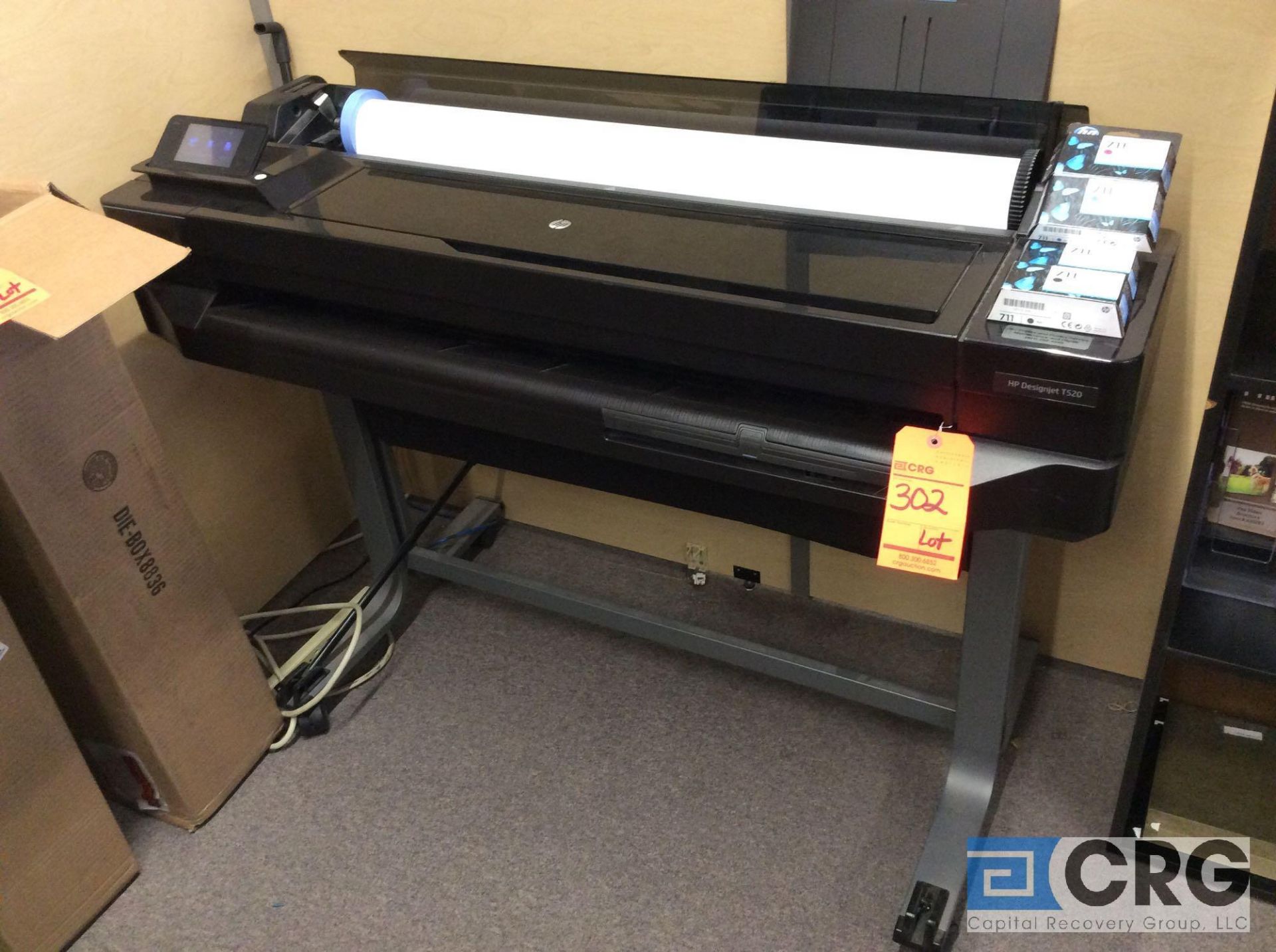 HP DesignJet T520 36 in. color plotter with extra rolls