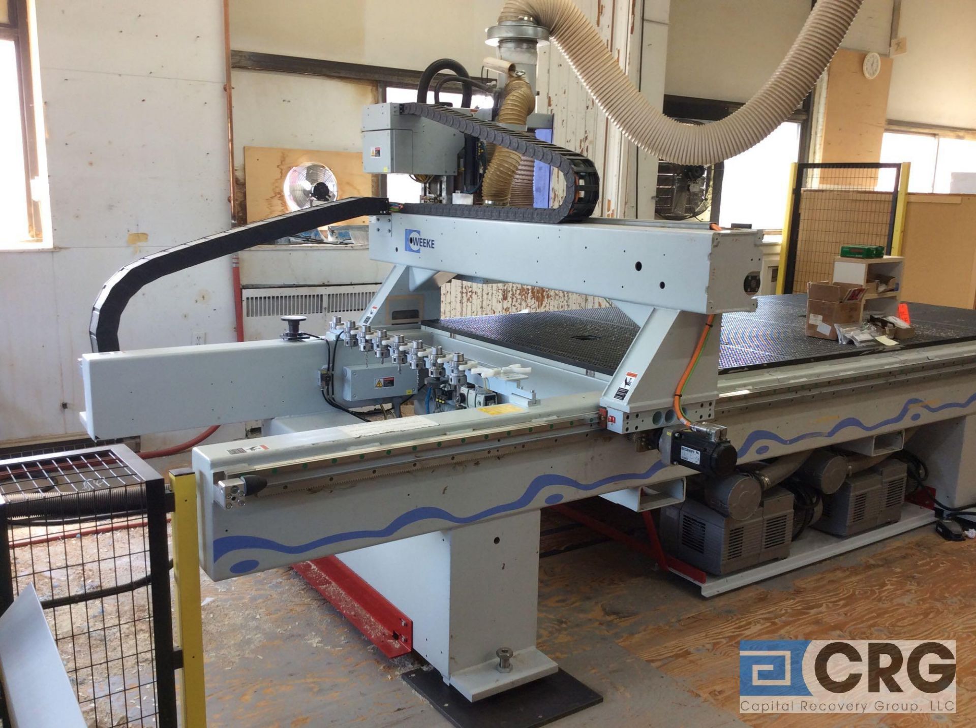 2014 Weeke/ Vantech Optimat BHP008 - 510 CNC router, 9.5 kW spindle, 8 position ATC tool bar, 122 - Image 3 of 5