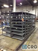 Lot consists of assorted metal shelving 36 in. wide x 18 in.deep x 72 in. tall