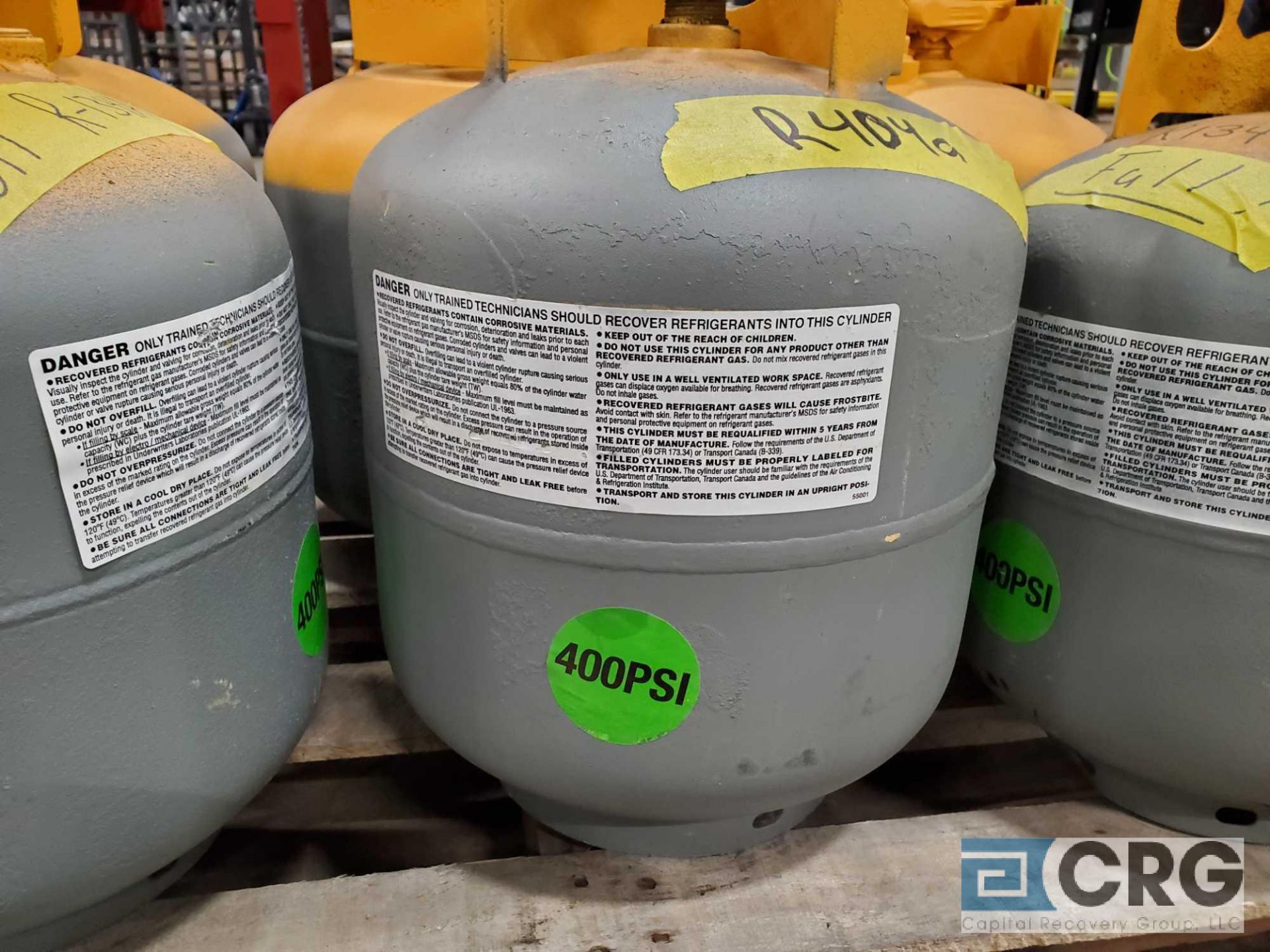 Lot consists of (6) refrigerant recovery tanks including recovered R-134A - Image 2 of 2