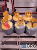 Lot consists of (6) refrigerant recovery tanks including recovered R-134A