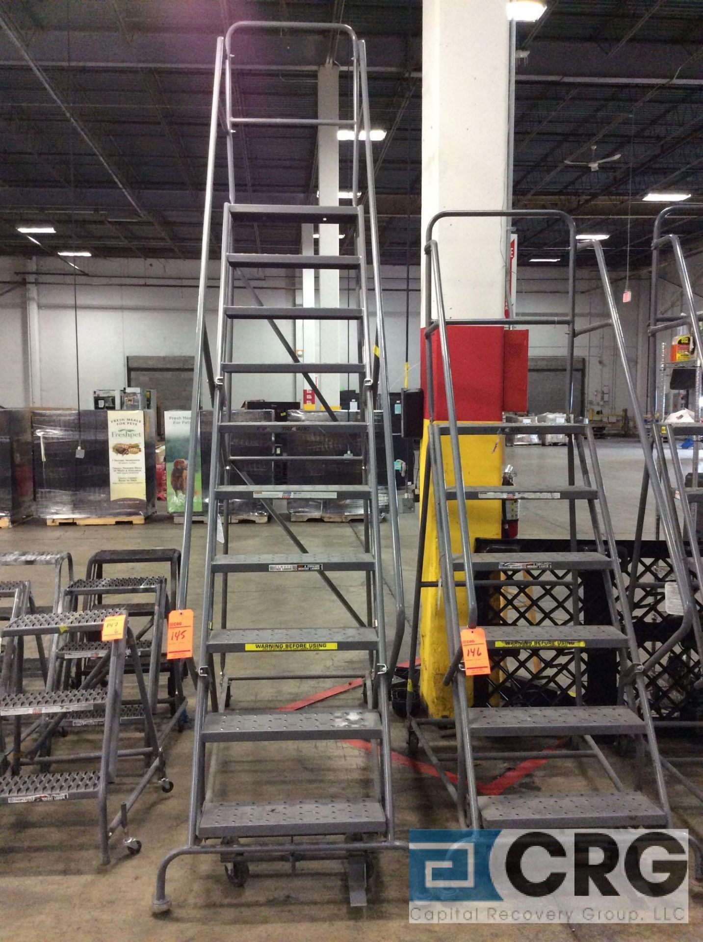 Tri-Arc 10 ft portable stock ladders