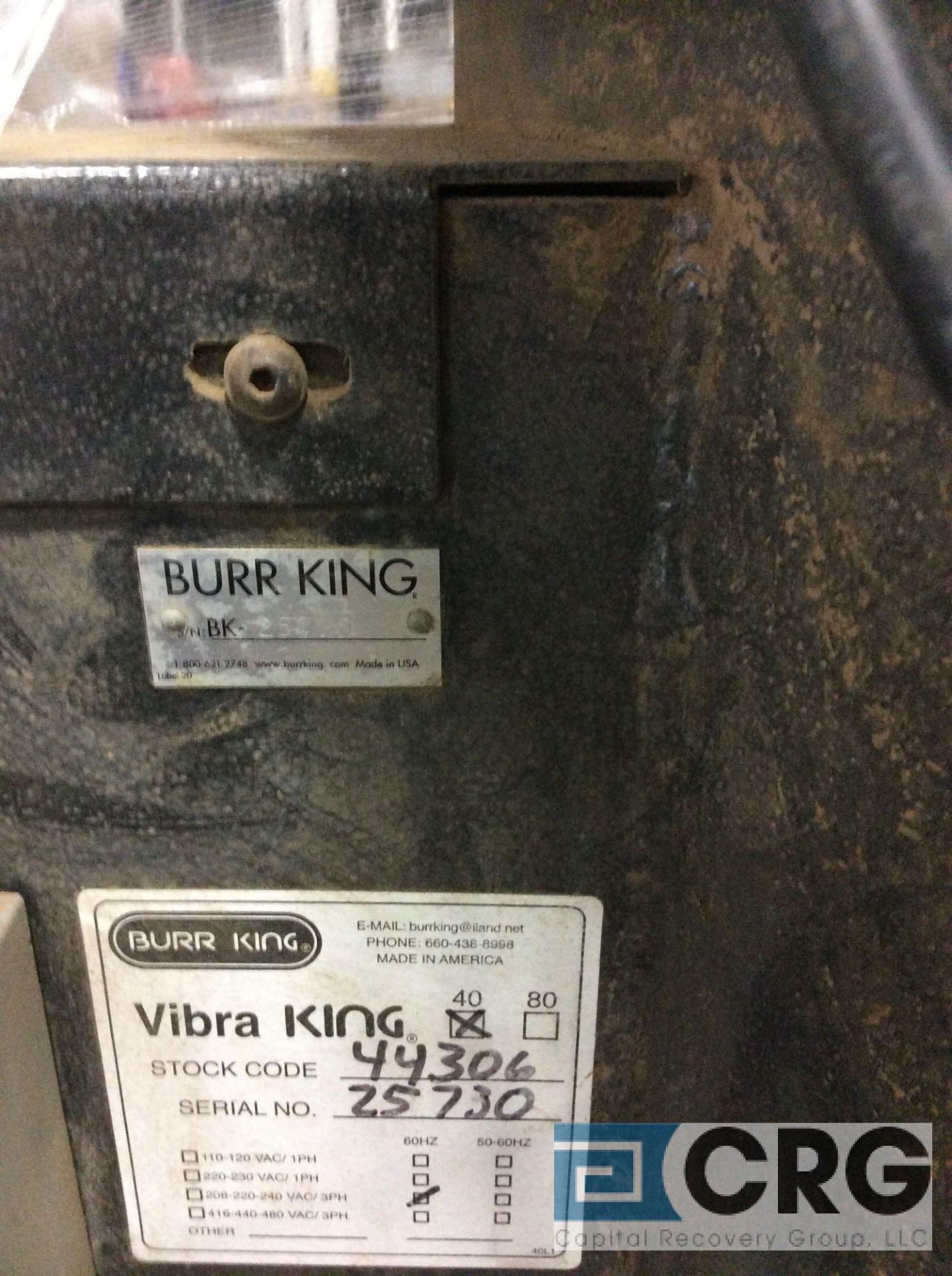 Burr King VIBRA KING 40, 40 inch deburring machine (wrapped and palletized, ready to ship) - Image 5 of 6