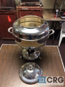 Lot of (2) 100 cup silver plated samovars