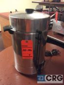 Lot of (4) 100 cup aluminum coffee maker