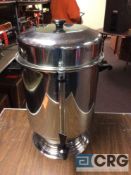 Lot of (2) 110 cup stainless steel coffee maker