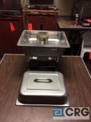 Lot of (2) 4 Qt rectangular stainless chafing dish, 10 x 12