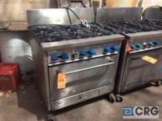 Comstock Castle D330 portable propane gas 6-burner commercial stove