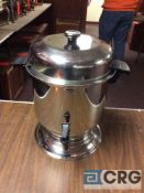 Lot of (2) 36 cup stainless steel coffee maker