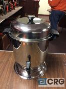 Lot of (2) 36 cup stainless steel coffee maker