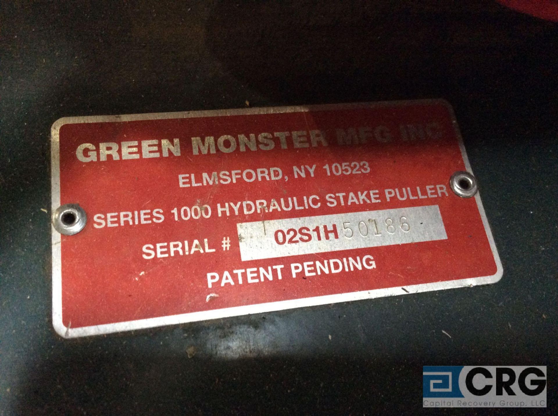 Green Monster SERIES 1000 hydraulic stake puller with gas engine - Image 3 of 3