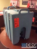 Lot of (2 Cambro 10 gallon portable thermal dispensers (LIGHT BLUE)