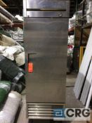 True m/n T-23 stainless steel, single door reach in refrigerator with right hinged door, commercial,